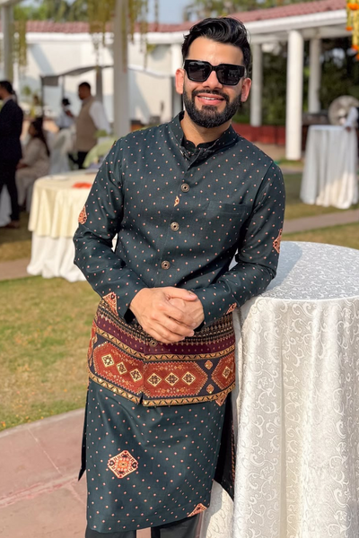 Rishabh Kapoor in Faiz Jacket Set