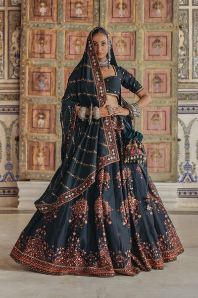 Vidya Ghagra Set