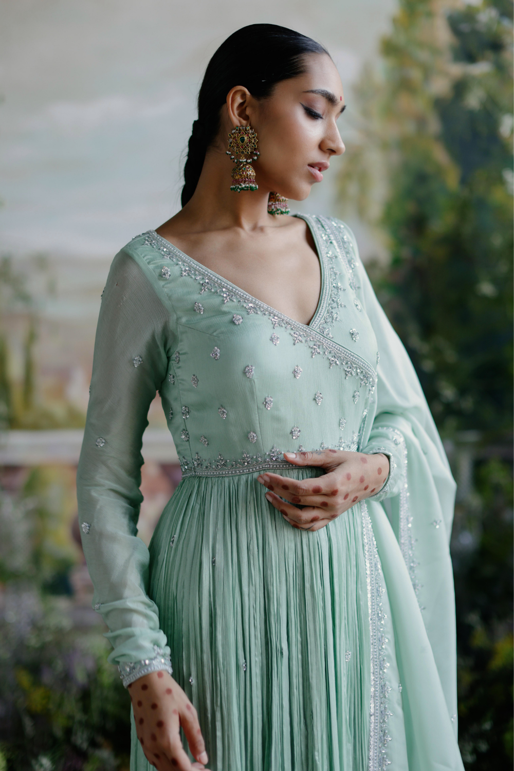 Karishma Tanna in Mirza Anarkali Set