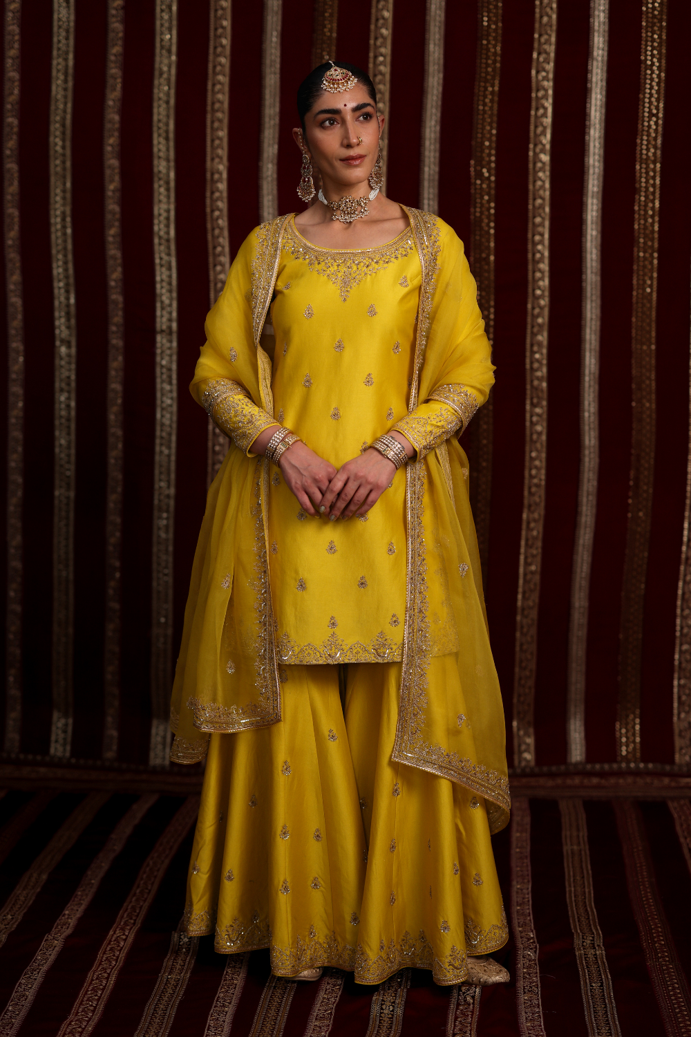 Aarohi Sharara Set