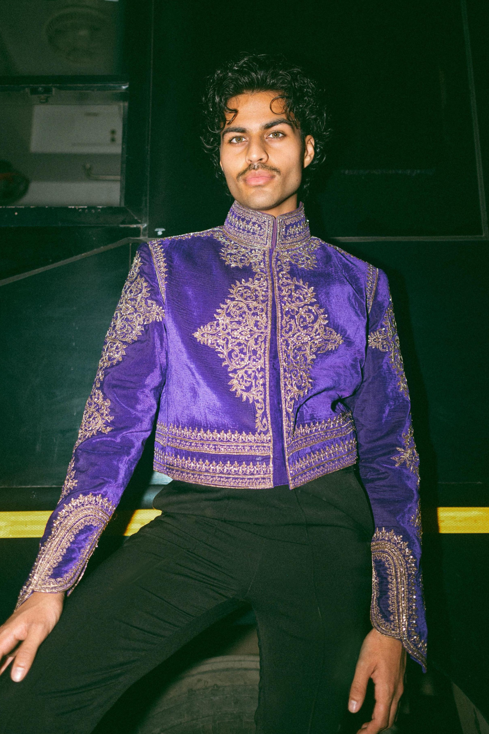 Akshat Rajan in Aabid Jacket Set