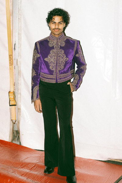 Akshat Rajan in Aabid Jacket Set