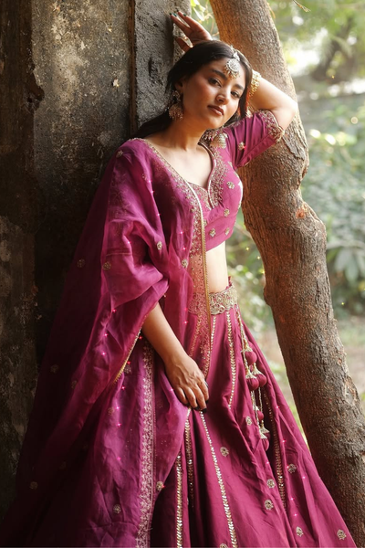 Somya Gupta in Begum Lehenga Set