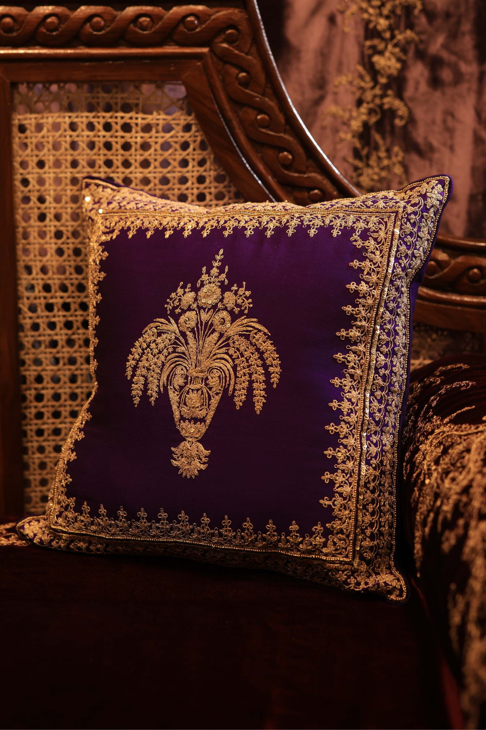 Purple Chanderi Cover