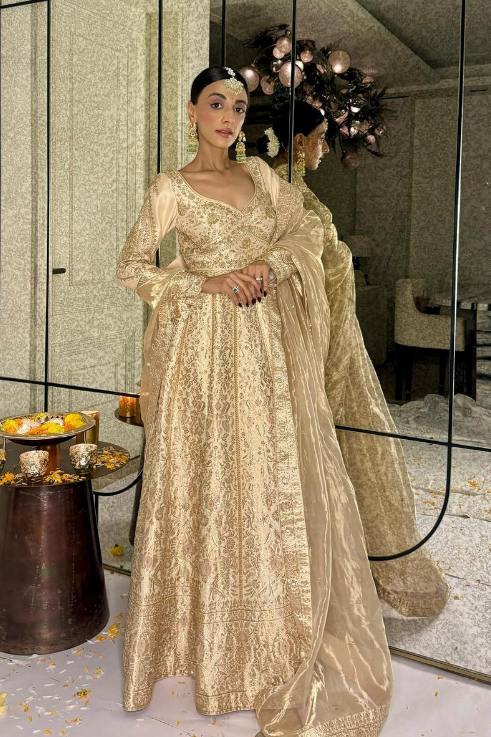 Mehak Jain in Falguni Anarkali Set